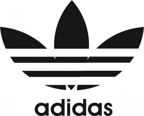 adidas logo black