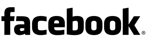 facebook logo black