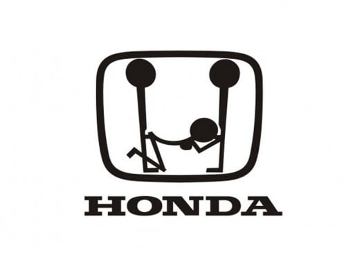 funny honda logo