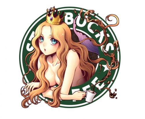 funny starbucks logo