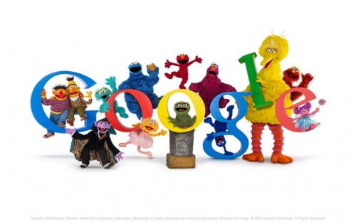 sesame street google logo