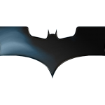 batman logo white