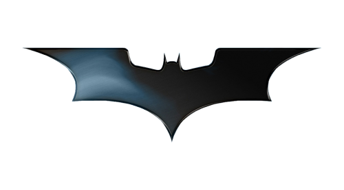 batman logo white