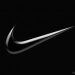 black nike logo