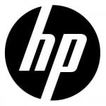 hp logo black