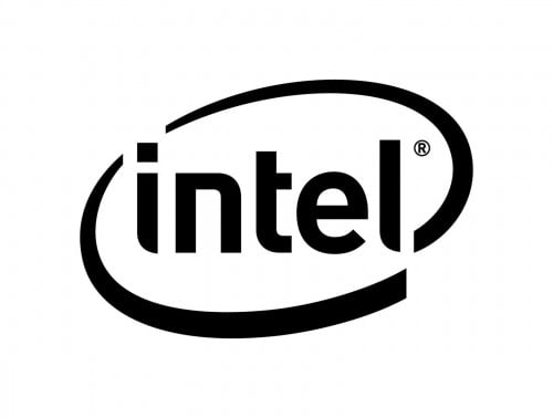 intel logo black