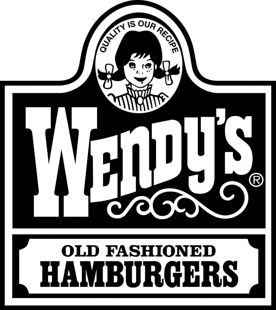 Wendy's Logo Black White