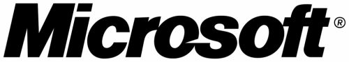 black microsoft logo