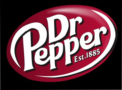 dr pepper logo black