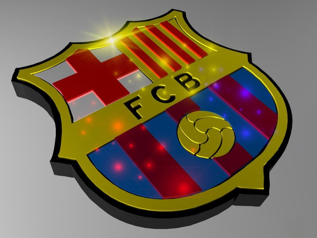 fc barcelona logo 3d
