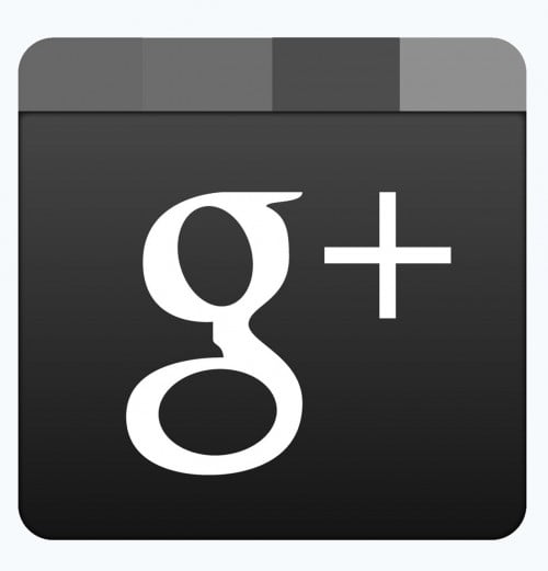 google plus logo black