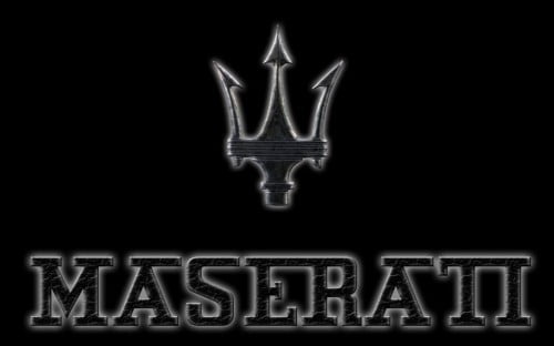 maserati logo black