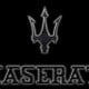maserati logo black