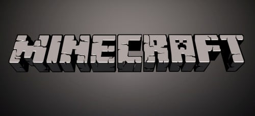 minecraft logo wallpaper