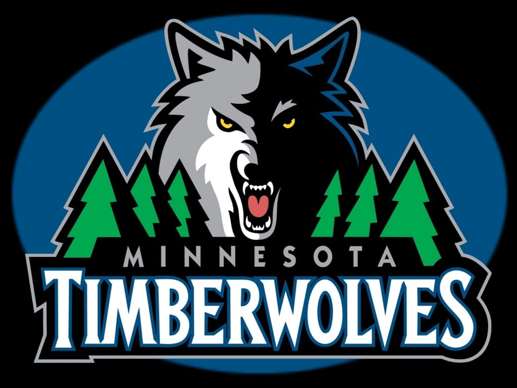 minnesota timberwolves logo black