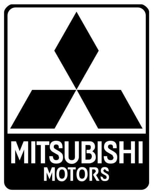 mitsubishi logo black