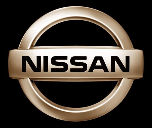 nissan logo black