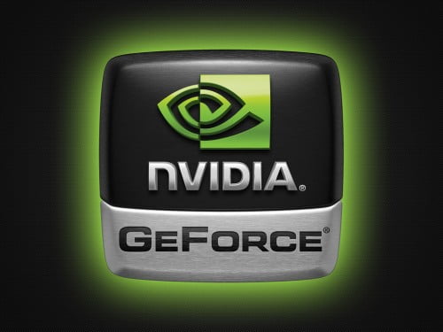 nvidia geforce logo black