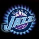 utah jazz logo black