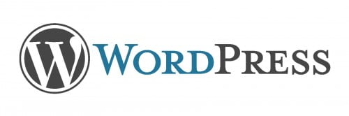 wordpress logo text
