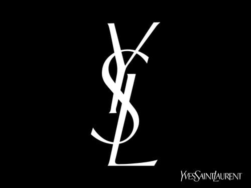 ysl logo black