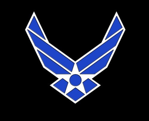 black us airf force logo