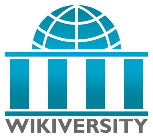 wikiversity logo blue