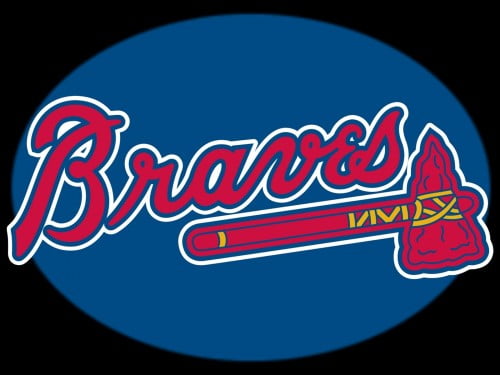 atlanta braves logo black