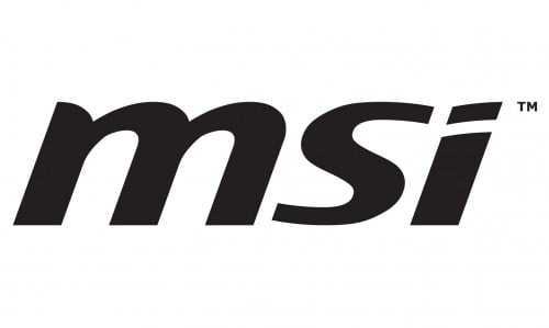 black msi logo