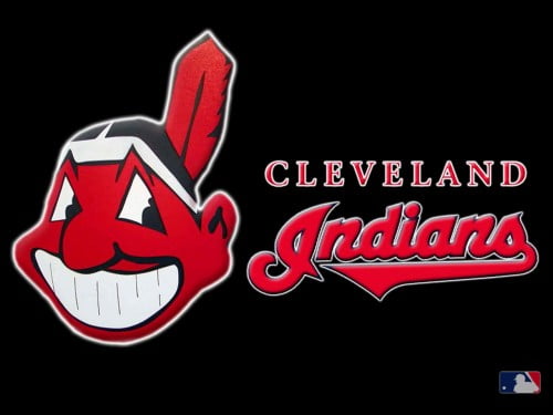 cleveland indians logo black