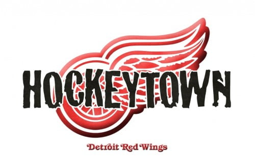 detroit red wings hockeytown logo