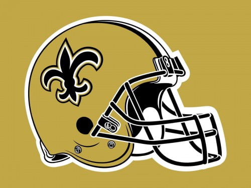 new orleans saints helmet logo