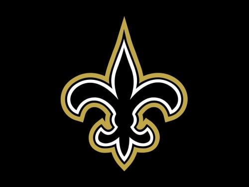 new orleans saints logo black