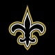 new orleans saints logo black