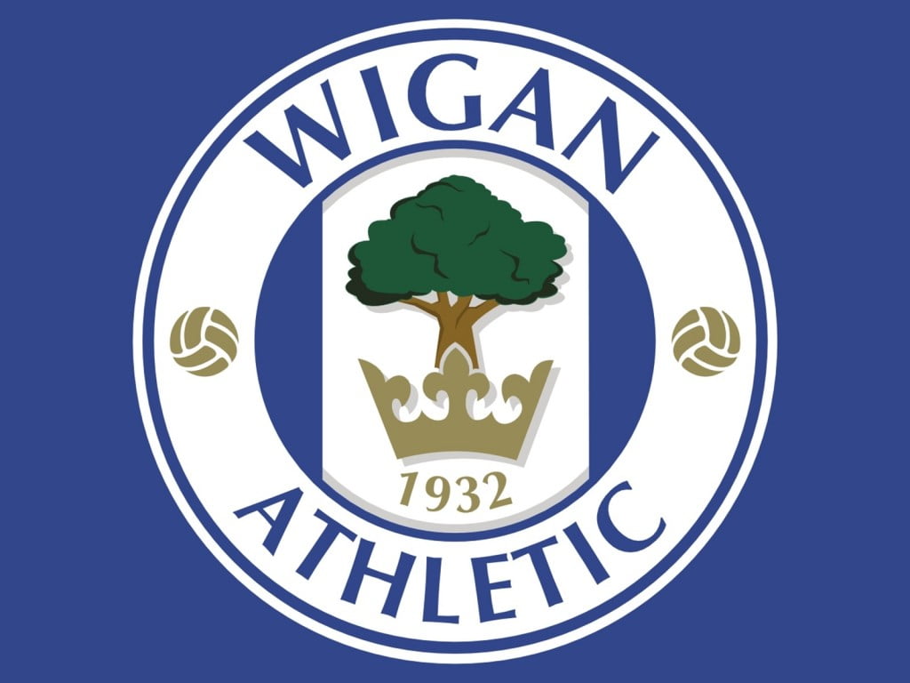 wigan athletic logo wallpaper