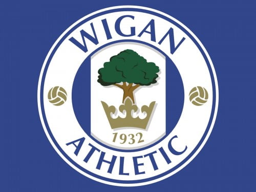 wigan athletic logo wallpaper
