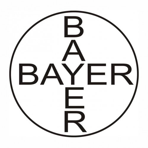 bayer logo black and white